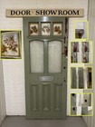 Reclaimed Old Victorian Edwardian Stained Glass Door 2205 2193 2200 x 910mm