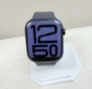 Apple Watch Series 10 46mm GPS Cell Jet Black Case Sport Band M/L MWY43LW/A - Photo 1 sur 7