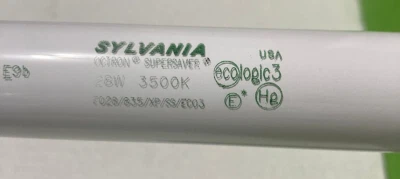 Sylvania 22178 - FO28/835/XP/SS/ECO Straight T8 Fluorescent Tube Light Bulb b... - Image 1 of 3