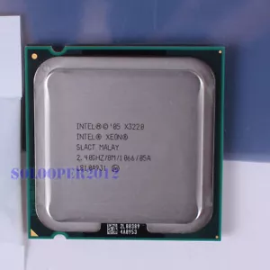 Kostenloser Versand Intel Xeon X3220 LGA 775/Sockel T (SLACT) CPU Prozessor 2,4 GHz - Bild 1 von 1