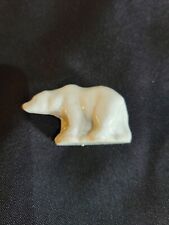 Vintage Wade Whimsies Rose Tea Figurines White Polar Bear Endangered Species