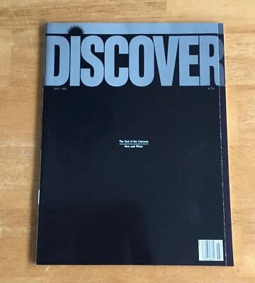 Discover Magazine July 1987 End of the Universe How When No Label Newsstand - Image 1 of 2
