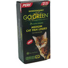 3 Box 15 PERF Go Green Biodegradable Med CAT Pan Liners X-Strong 27"x12" Litter