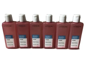 6 Bottles L'Oreal Paris Alcohol Free Hydrafresh Toner, 8.5 fl oz each - Picture 1 of 5