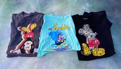 Lote de 3 camisetas Disney Mickey Mouse Aladdin para hombre talla XXL. Foto 1 de 4