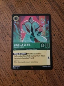 Disney Lorcana The First Chapter - Cruella De Vil Miserable As Usual- Foil #72 - Picture 1 of 1