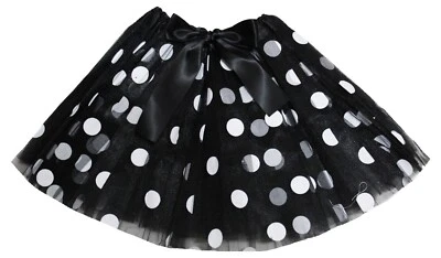 Polka Dots 女孩薄纱蓬松派对新奇礼服舞蹈芭蕾舞裙 1-5 年 — 第 1/2 张图片