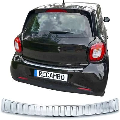 Protector de borde de carga acero inoxidable cromado adecuado para Smart ForFour | W453 | año 2014-2019 - Imagen 1 de 4