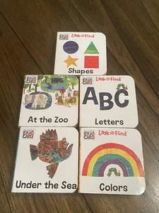 Eric Carle Board Books Letters Under The Sea Shapes at The Zoo Colors Lot of 5 - Picture 1 of 7