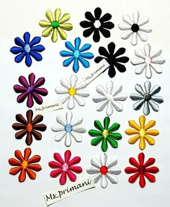 Bestickte KLEINE GÄNSEBLÜMCHEN BLUME Bügelbild/Aufnähen Patches Jeans Jacke Mütze Abzeichen 4,6 cm - Bild 1 von 22
