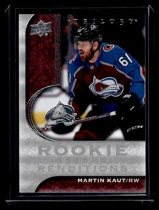 Martin Kaut 2020 UD Trilogy Rookie Renditions #RR-16 Colorado Avalanche - Picture 1 of 2