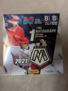 2021 Panini Baseball Mosaic Baseball Trading Card, Brand New Mega Factory Sealed - Picture 1 of 4