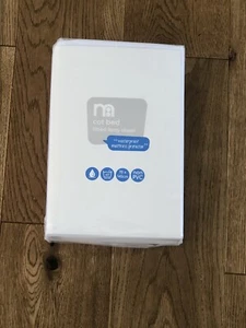 Mothercare Cot Bed 100% Cotton Terry Fitted Sheet-White-Waterproof-One Per Pack