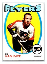 1971-72 O-PEE-CHEE ED VAN IMPE VINTAGE NHL HOCKEY CARD # 126 Philadelphia Flyers