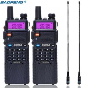BAOFENG UV-5R III UHF/VHF 5W 128CH VOX FM RADIO WALKIE-TALKIE HAND-FUNKGERÄT LOS - Bild 1 von 19