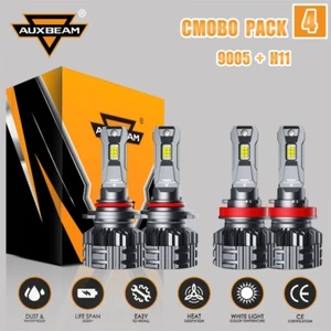 AUXBEAM 110W H13 9005 H11 LED Headlights Hi Low for Ram 1500 2500 3500 2011-2023 - Picture 1 of 18