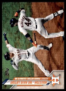 2020 Topps Baseball Card Alex Bregman/Yordan Alvarez B #U-7