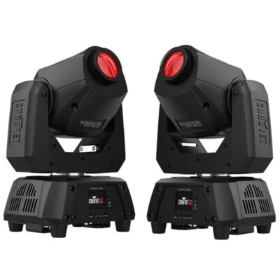 CHAUVET INTIMIDATOR SPOT 160ILS Intelligent Wireless LED D-Fi Moving Light Pair - Image 1 of 4