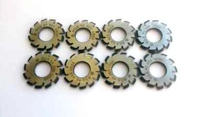 Juego de fresas modulares Involute cutter Set M0,6 20° N1-N8 HSS - Imagen 1 de 1