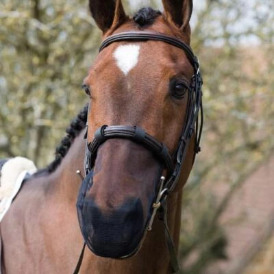 Equilibrium Products Horse Net Relief Bridle Muzzle Nose Net - Black Mesh - Image 1 of 2
