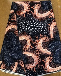 Ankara Print Fabric, Wax Cotton,6 Yards 100% Cotton 046 - Picture 1 of 3