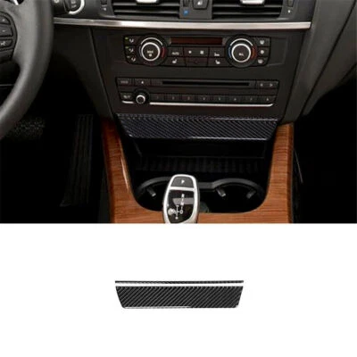 For BMW X3 F25 X4 F26 2011-2017 Carbon Fiber Central Storage Panel Cover Trim 2* - Image 1 of 4