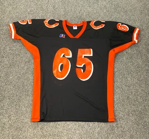 Vintage Russell Athletic Football Jersey XL #65 Chicago Bears +2" Length - Picture 1 of 12