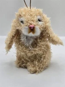 New Faux Fur Bunny Rabbit Christmas Tree Ornament Furry Holiday Decoration Gift - Picture 1 of 4