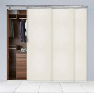 Panel Track Sliding Vertical Blinds 36-153"W (3-7 Panels) - Almond - Picture 1 of 45