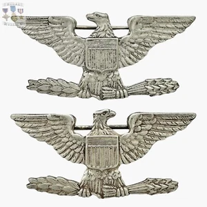 ESTERLINA SEGUNDA GUERRA MUNDIAL EJÉRCITO USMC CORONEL MARINA CAPITÁN INSIGNIA GUERRA 🦅 ÁGUILA 1-1/2” #88 - Imagen 1 de 10