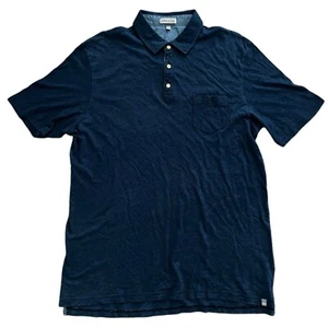 Peter Millar Polo Shirt Mens X- Large Blue Crown 100% Cotton Pocket Tee Golf - Picture 1 of 3