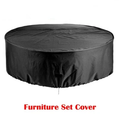 Round Table Chair Set Furniture Protector Cover Outdoor Patio Waterproof - Image 1 of 4