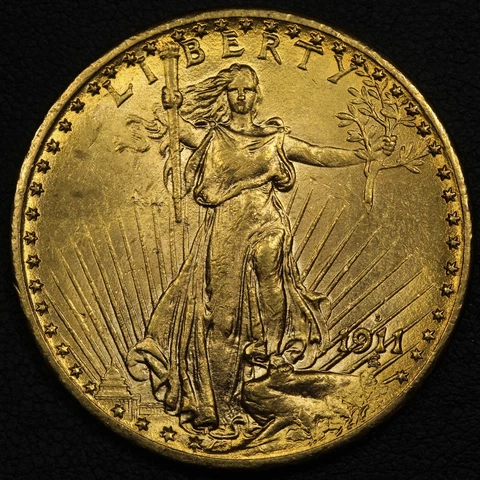 1911 D $20 Twenty Dollar St Gaudens Gold Double Eagle Cover