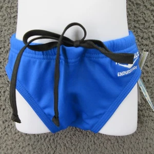The Finals Boys Racers Swimwear Size-22 Royal Blue Endurotech Stretch Bottom NEW - Picture 1 of 10