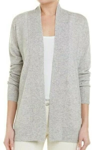 Cárdigan gris cachemir/lana frente abierto Vince $395 nuevo con etiquetas talla XS - Imagen 1 de 8