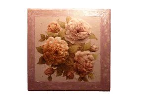 Keilrahmen Bild ca. 20 x 20 cm , Serviettentechnik 3 dimensional, Deko, Geschenk - Bild 1 von 1