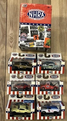 Full Set Of 6 2020 M2 Machines NHRA Originals WMTS13 1:64 w/ Display Box Display - Image 1 of 4