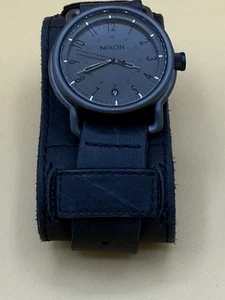 Nixon Axe Housen Leather Bangle Watch Men'S Black - Picture 1 of 4