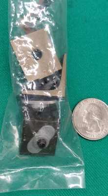 Lote de 4 mini soportes y tuercas en T de bronce George Nelson Omni unidad de pared CSS/Sistema Foto 1 de 3