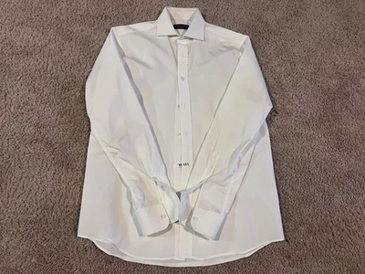 Polo Ralph Lauren Purple Label white classic dress shirt spread collar NYC 15.5 - Image 1 of 4