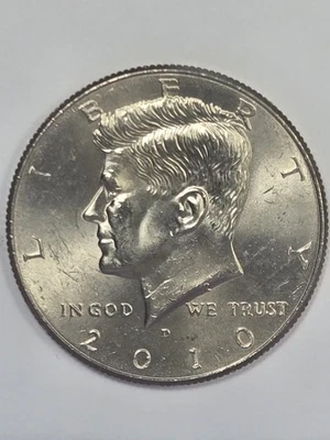 2010 Kennedy Half Dollar Denver Mint AU Condition Collector Coin - Image 1 of 2