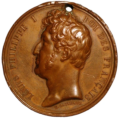 France Medal Louis Philippe I Roi des Francais Prise d’Anvers 1832 - Image 1 of 2