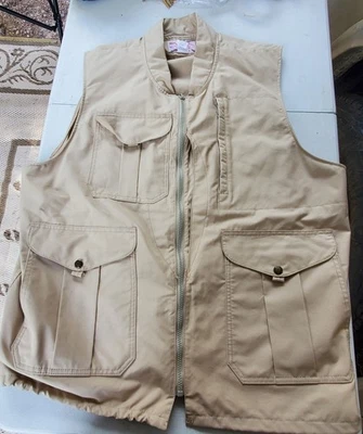 C.C. Filson Men's Vintage 20 Pocket Travel Expedition Vest SZ 2XL Tan - Image 1 of 4