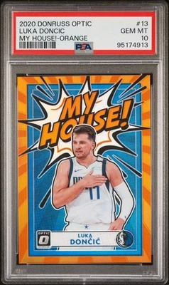 2020-21 Donruss Optic Luka Doncic My House 橙色 Prizm /39 PSA 10 Gem 完好 — 第 1/2 张图片