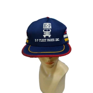 Gorra vintage de 3 rayas K-P piezas de flota tres rayas malla gorra de camionero Snapback - Imagen 1 de 6