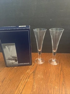 2 Cristal D’Arques Monceaux 13cl Clear Champagne Flutes New In Box Vintage - Picture 1 of 24