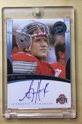 🔥2006 Press Pass A.J Hawk Rookie On Card Auto SSP Ohio State Buckeyes Packers - Image 1 of 3