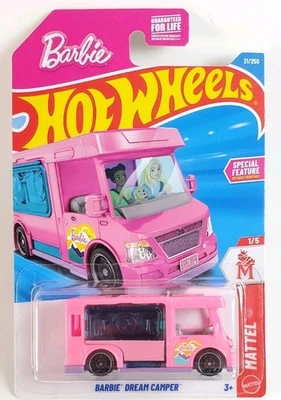 Hot Wheels - Barbie Dream Camper rosa Mattel #21  Foto 1 de 2