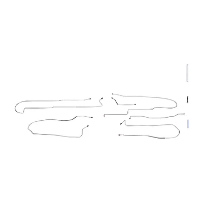 For Oldsmobile Aurora 01-03 Front to Rear Brake Lines ABS 4W Disc AIN0103OM-CPP - Image 1 of 2