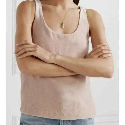 NUEVO CON ETIQUETAS J.Crew Camiseta sin mangas de terciopelo rosa rubor 00 fiesta navideña suave lujo Foto 1 de 4